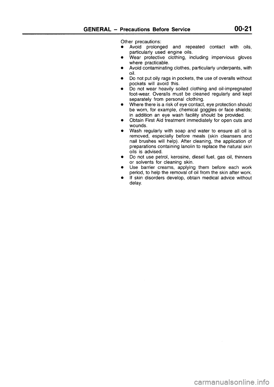 MITSUBISHI CARISMA 1996 Owners Manual MITSUBISHI CARISMA 1996 Owners Manual