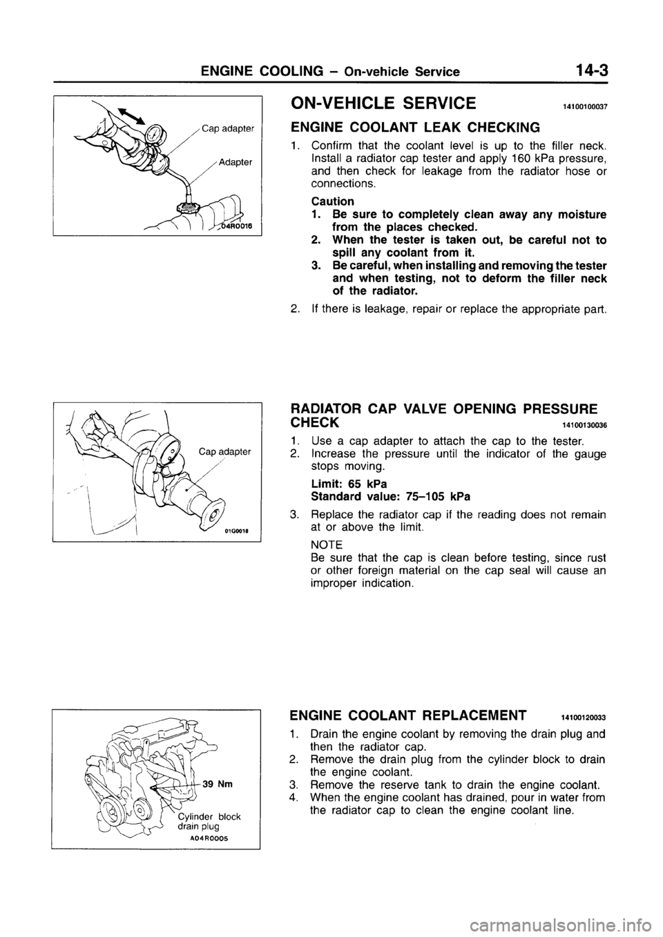 MITSUBISHI CARISMA 1996 Workshop Manual MITSUBISHI CARISMA 1996 Workshop Manual
