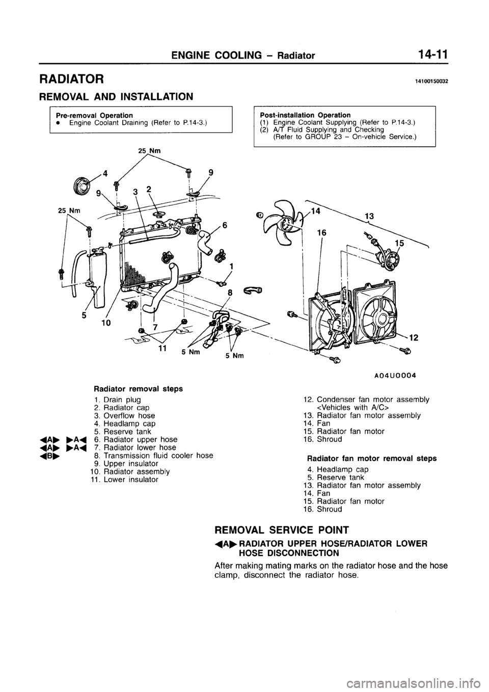 MITSUBISHI CARISMA 1996 Workshop Manual MITSUBISHI CARISMA 1996 Workshop Manual