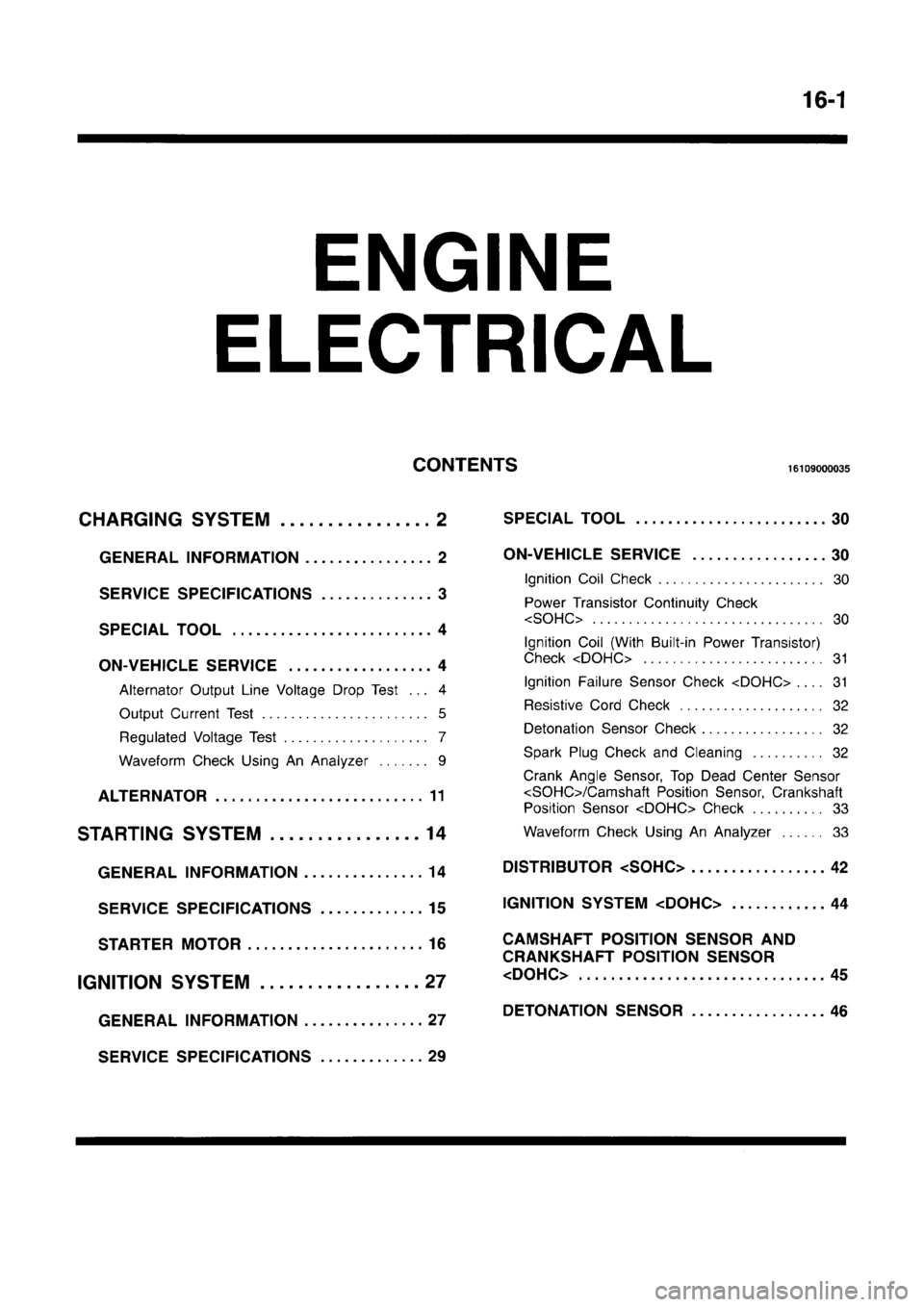 MITSUBISHI CARISMA 1996 Workshop Manual MITSUBISHI CARISMA 1996 Workshop Manual
