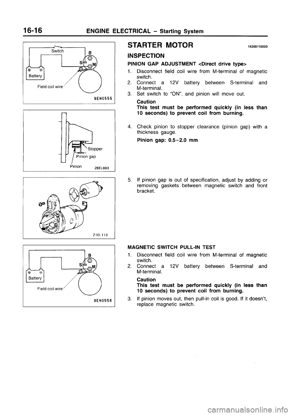 MITSUBISHI CARISMA 1996 Workshop Manual MITSUBISHI CARISMA 1996 Workshop Manual