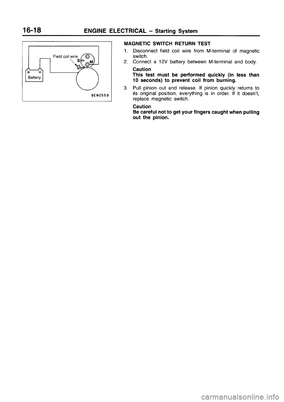 MITSUBISHI CARISMA 1996 Workshop Manual MITSUBISHI CARISMA 1996 Workshop Manual
