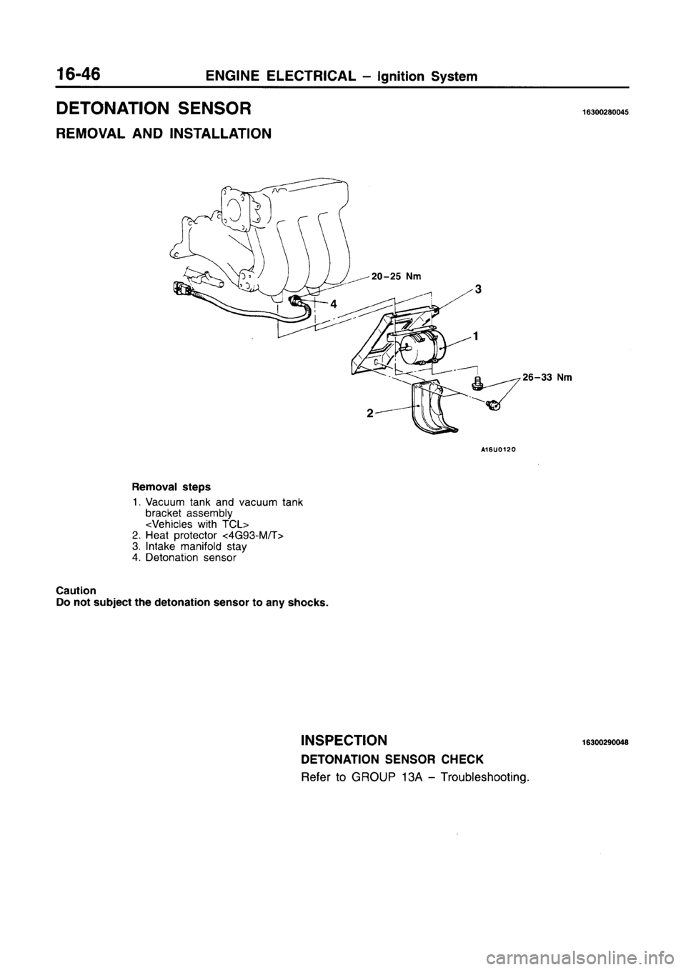 MITSUBISHI CARISMA 1996  Workshop Manual 
