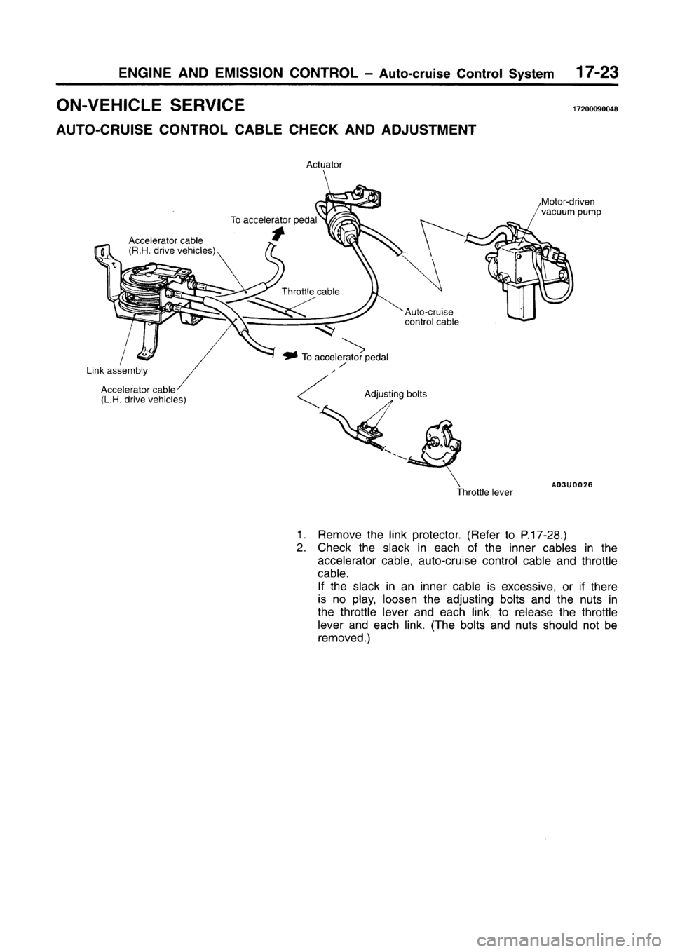 MITSUBISHI CARISMA 1996 Workshop Manual MITSUBISHI CARISMA 1996 Workshop Manual