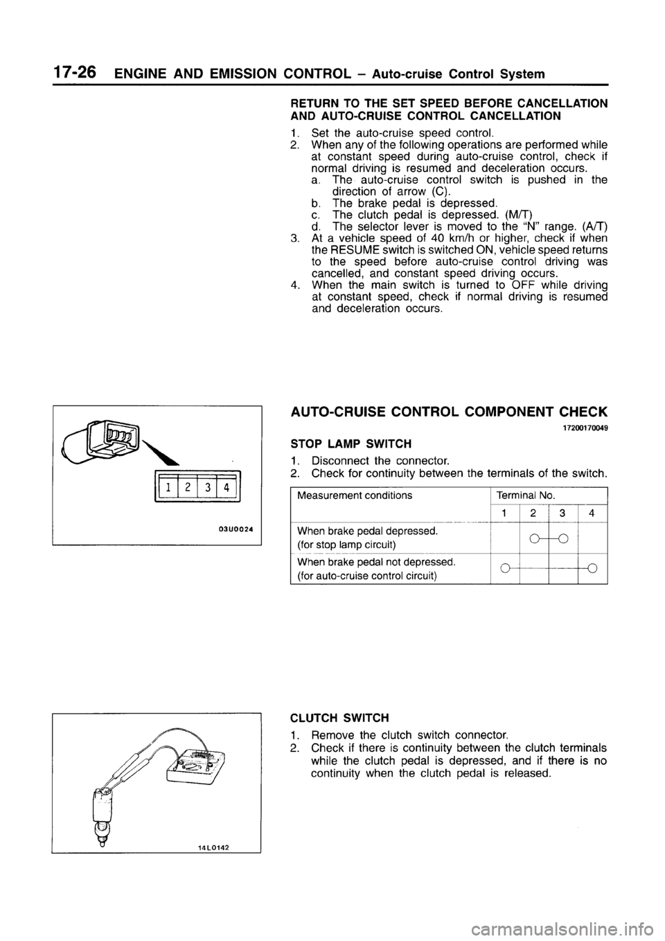 MITSUBISHI CARISMA 1996 Workshop Manual MITSUBISHI CARISMA 1996 Workshop Manual