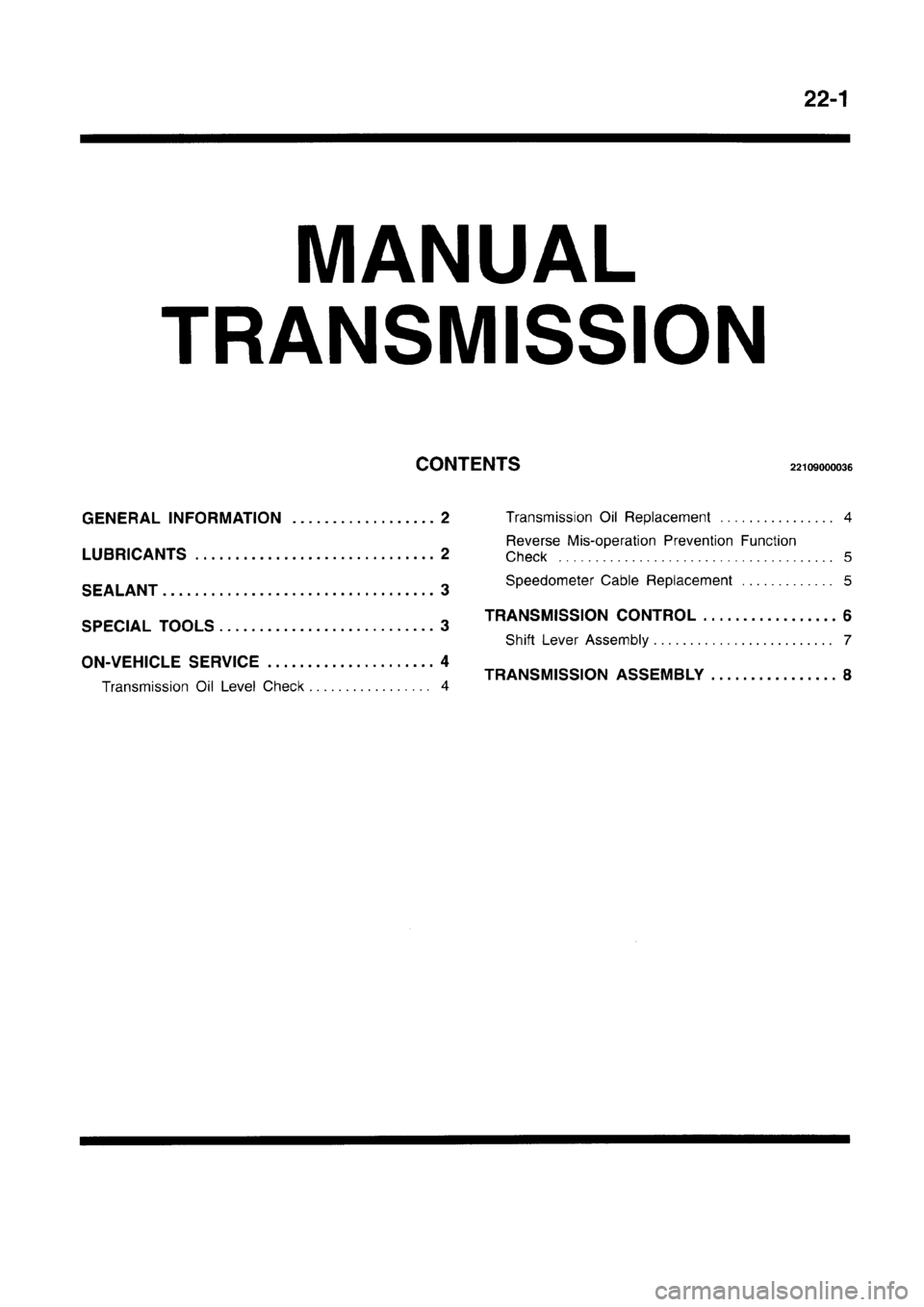 MITSUBISHI CARISMA 1996 Workshop Manual MITSUBISHI CARISMA 1996 Workshop Manual