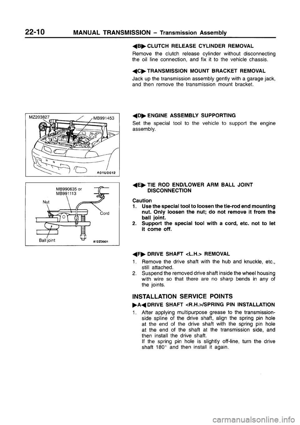 MITSUBISHI CARISMA 1996 Workshop Manual MITSUBISHI CARISMA 1996 Workshop Manual