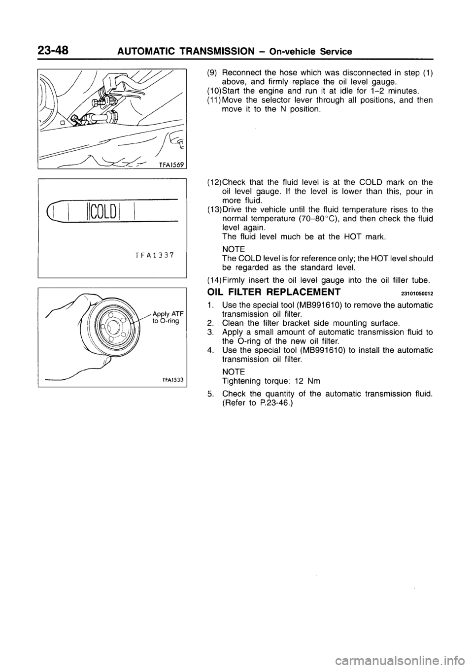 MITSUBISHI CARISMA 1996 Workshop Manual MITSUBISHI CARISMA 1996 Workshop Manual