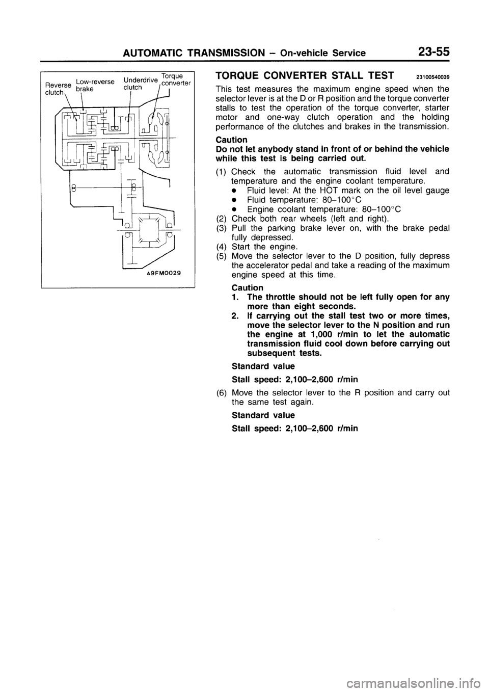 MITSUBISHI CARISMA 1996 Workshop Manual MITSUBISHI CARISMA 1996 Workshop Manual
