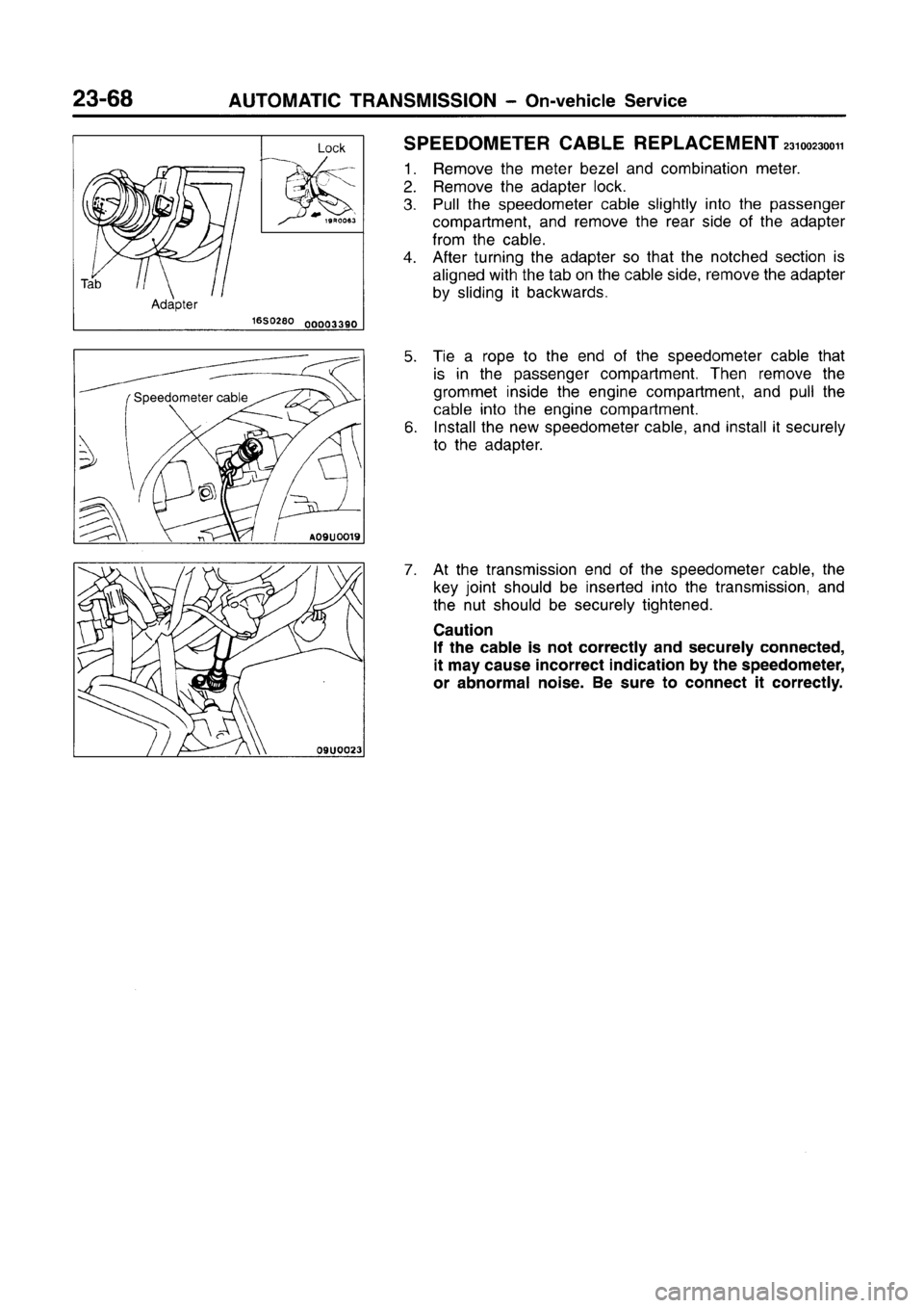 MITSUBISHI CARISMA 1996 Workshop Manual MITSUBISHI CARISMA 1996 Workshop Manual