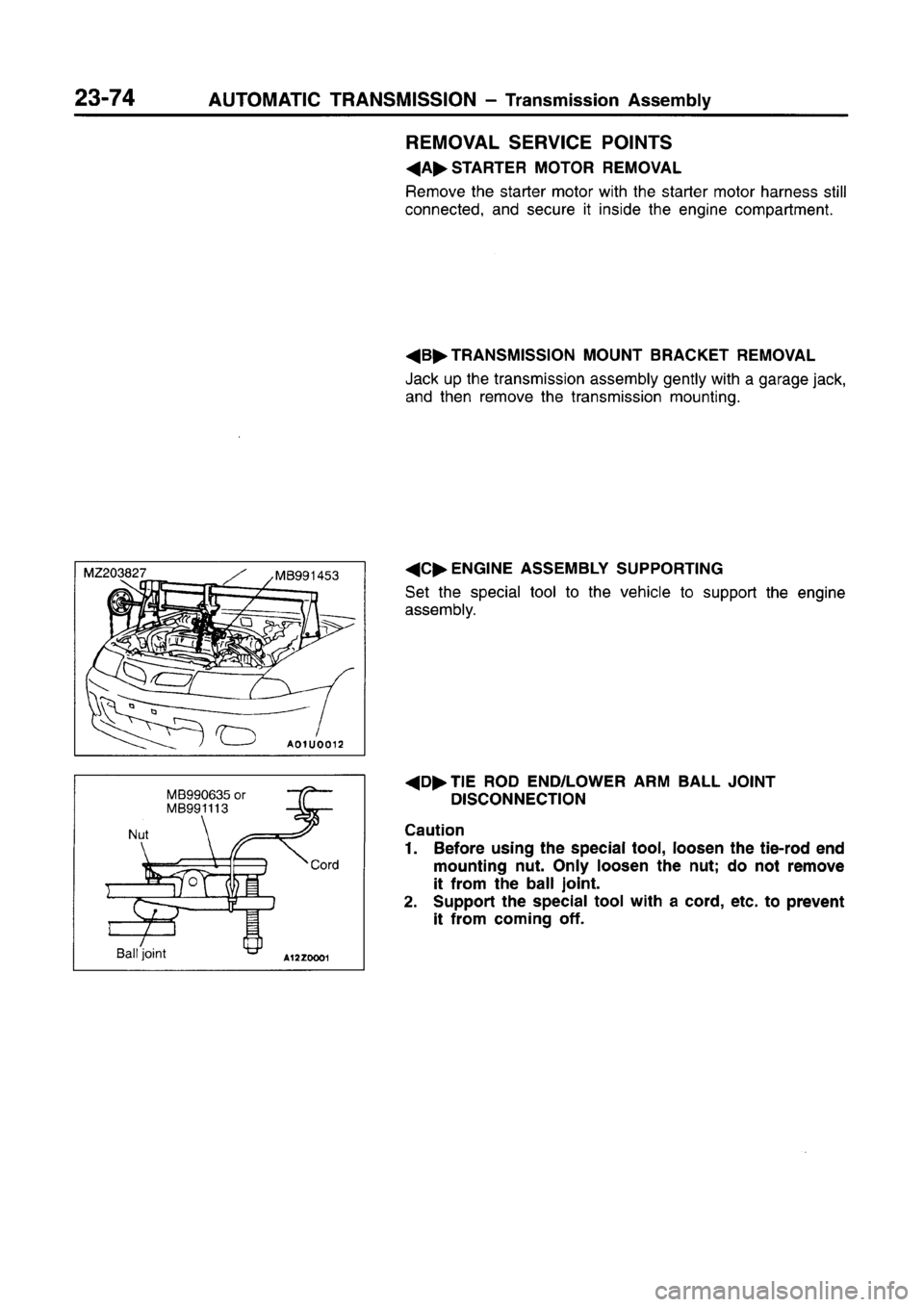 MITSUBISHI CARISMA 1996 Workshop Manual MITSUBISHI CARISMA 1996 Workshop Manual