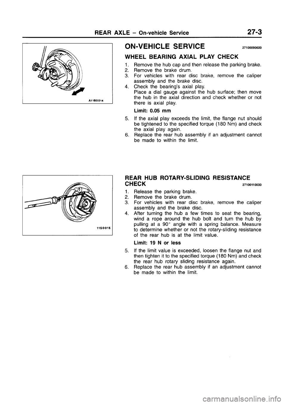 MITSUBISHI CARISMA 1996 Workshop Manual MITSUBISHI CARISMA 1996 Workshop Manual
