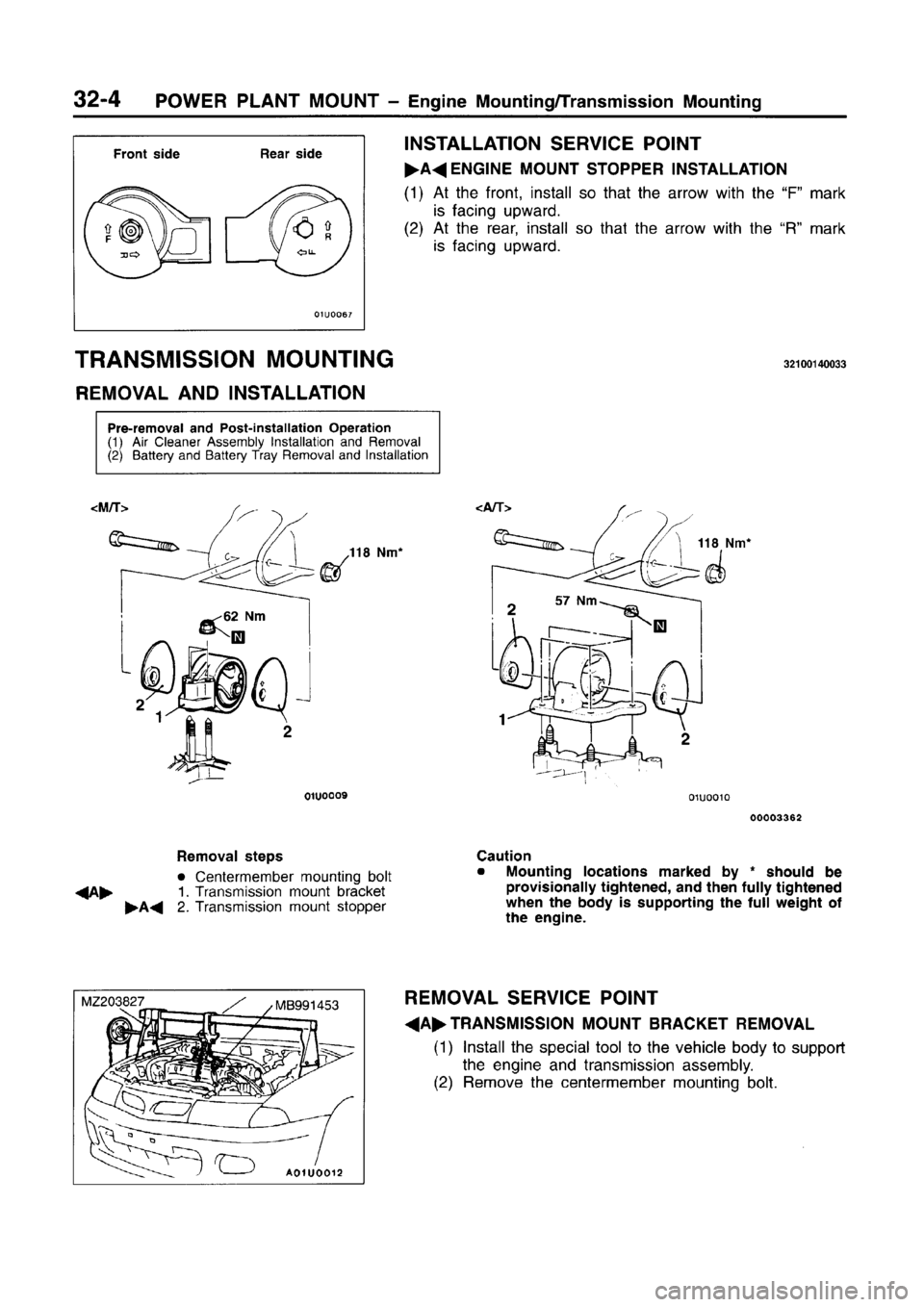 MITSUBISHI CARISMA 1996 Workshop Manual MITSUBISHI CARISMA 1996 Workshop Manual