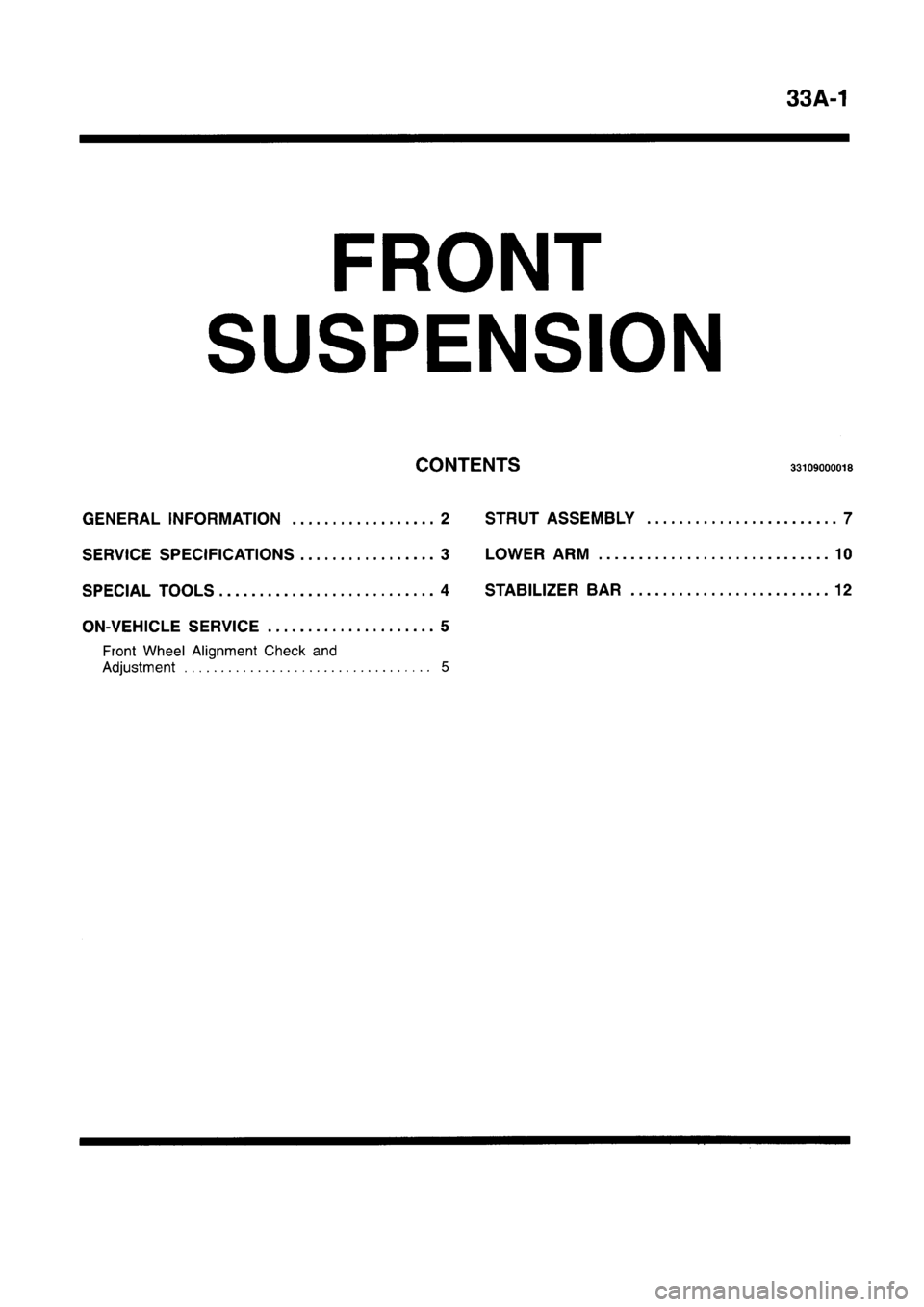 MITSUBISHI CARISMA 1996 Workshop Manual MITSUBISHI CARISMA 1996 Workshop Manual
