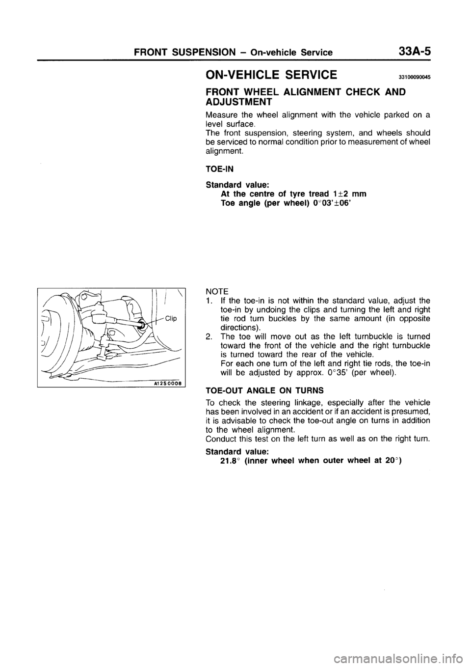 MITSUBISHI CARISMA 1996 Workshop Manual MITSUBISHI CARISMA 1996 Workshop Manual