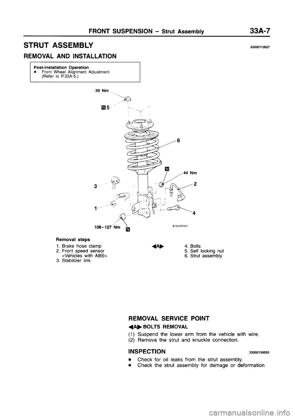 MITSUBISHI CARISMA 1996 Workshop Manual MITSUBISHI CARISMA 1996 Workshop Manual