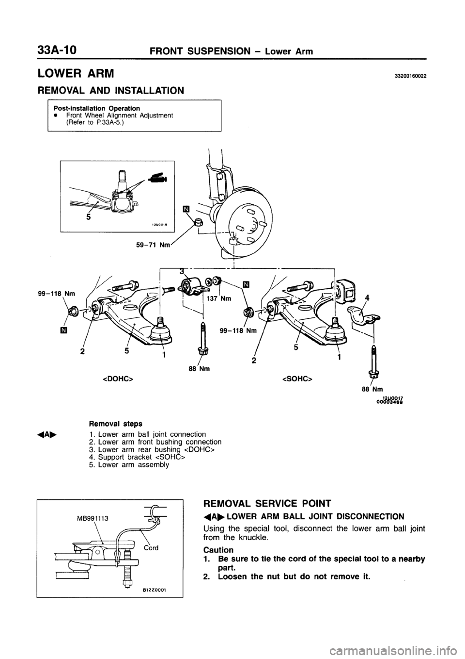 MITSUBISHI CARISMA 1996 Workshop Manual MITSUBISHI CARISMA 1996 Workshop Manual