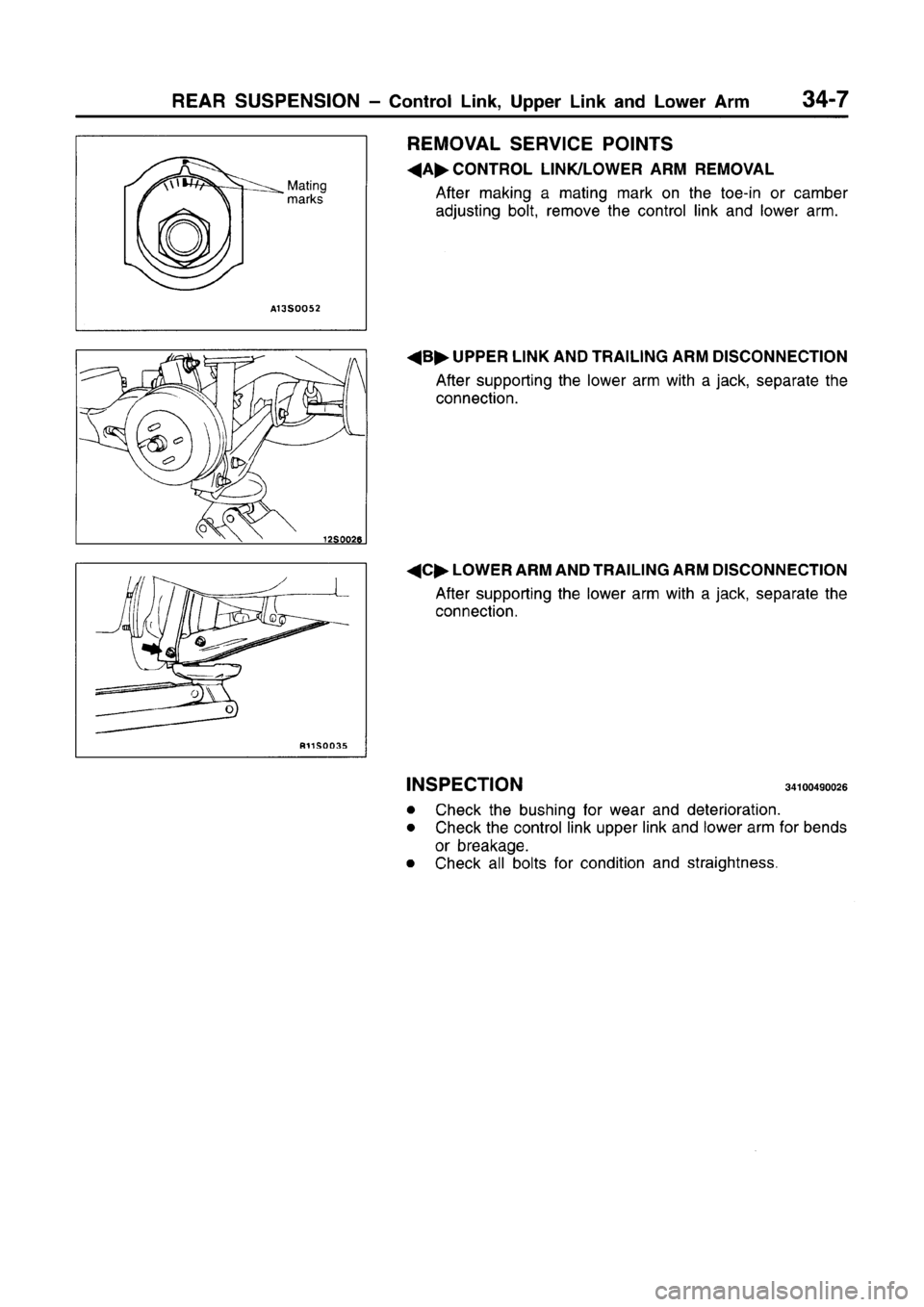 MITSUBISHI CARISMA 1996 Workshop Manual MITSUBISHI CARISMA 1996 Workshop Manual