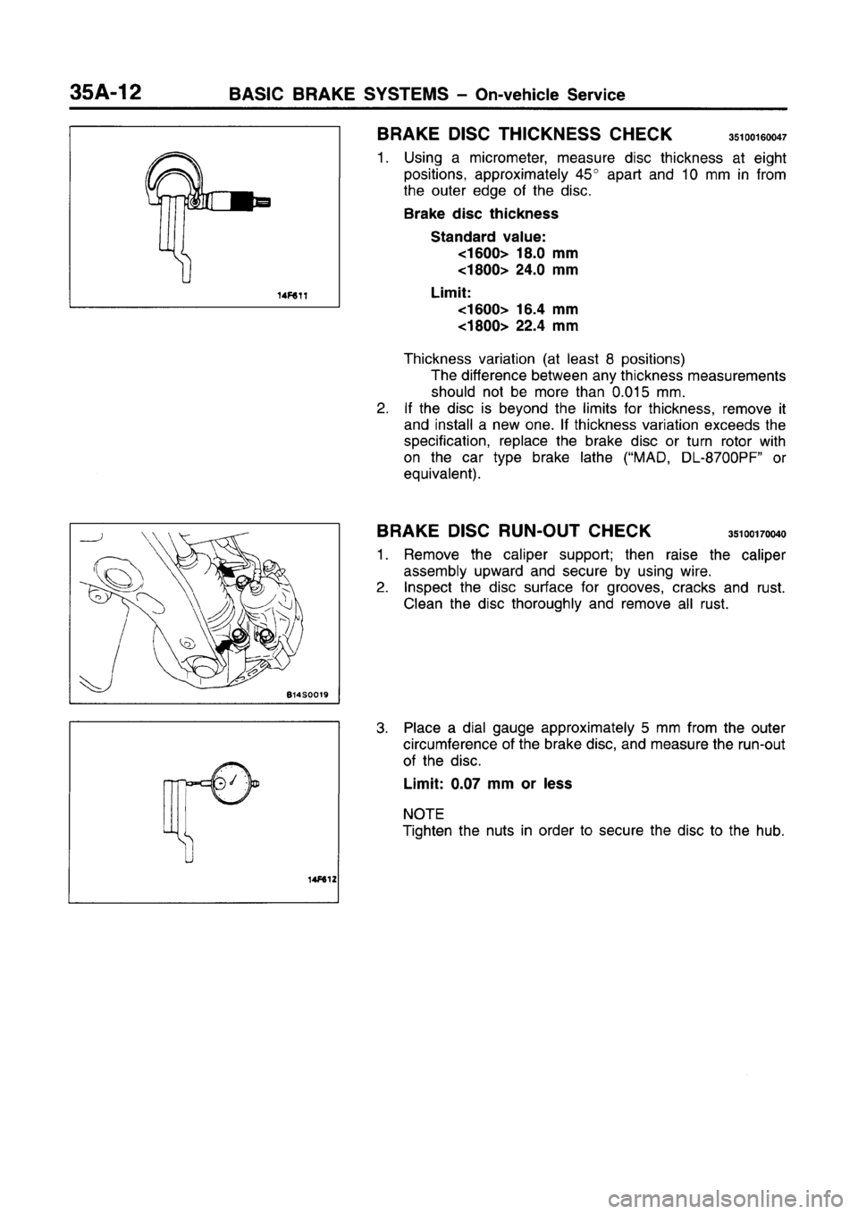 MITSUBISHI CARISMA 1996 Workshop Manual MITSUBISHI CARISMA 1996 Workshop Manual