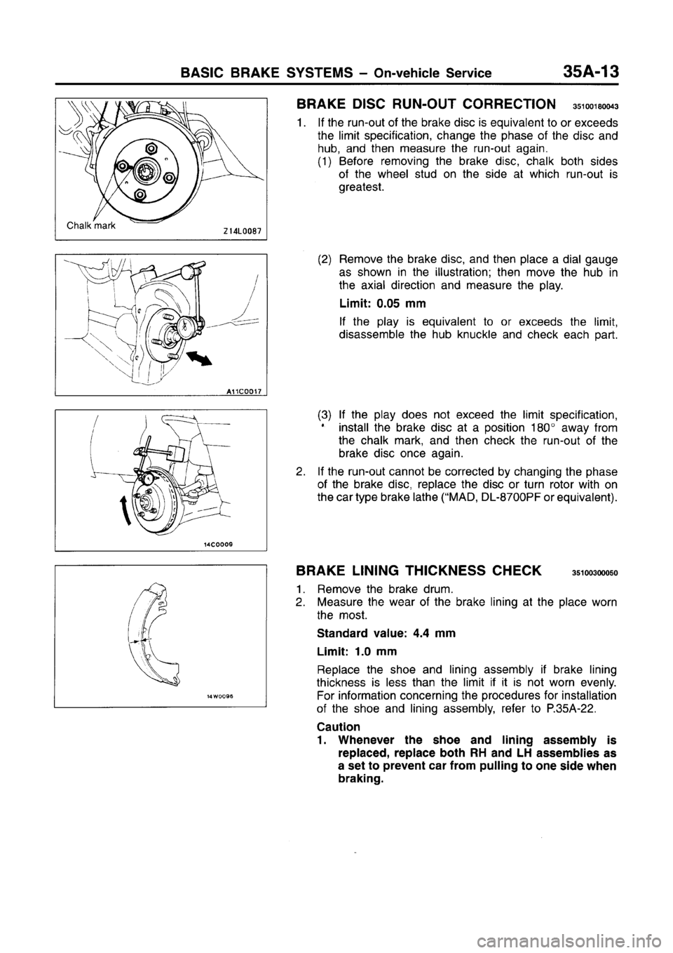 MITSUBISHI CARISMA 1996 Workshop Manual MITSUBISHI CARISMA 1996 Workshop Manual