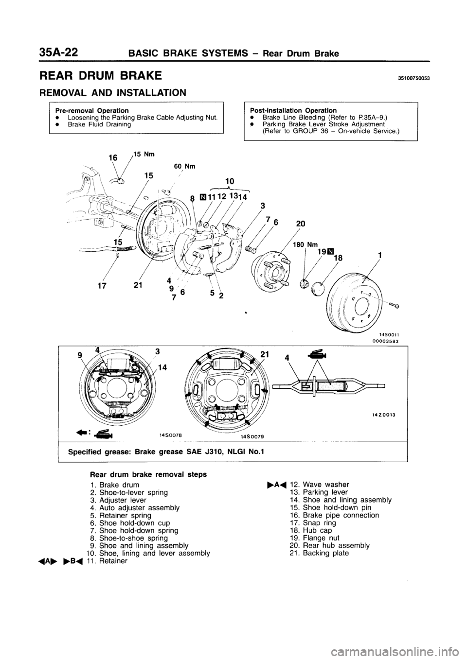 MITSUBISHI CARISMA 1996 Workshop Manual MITSUBISHI CARISMA 1996 Workshop Manual