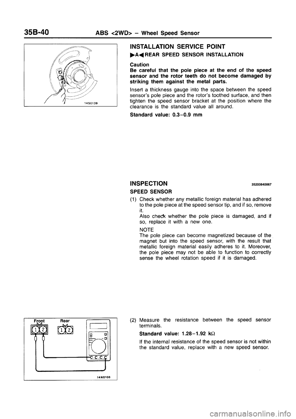MITSUBISHI CARISMA 1996 Workshop Manual MITSUBISHI CARISMA 1996 Workshop Manual
