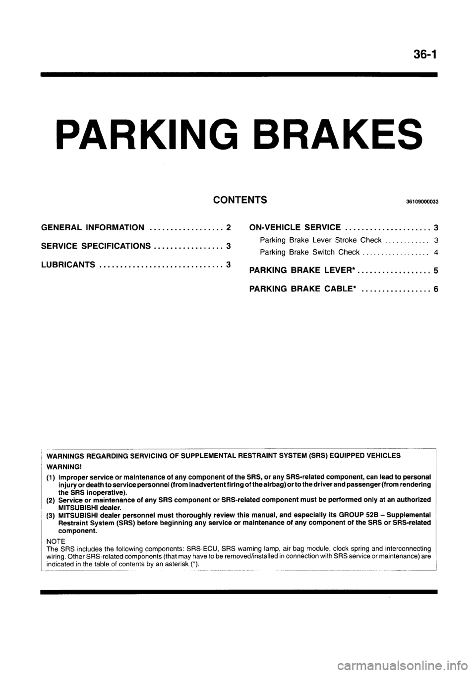 MITSUBISHI CARISMA 1996 Workshop Manual MITSUBISHI CARISMA 1996 Workshop Manual