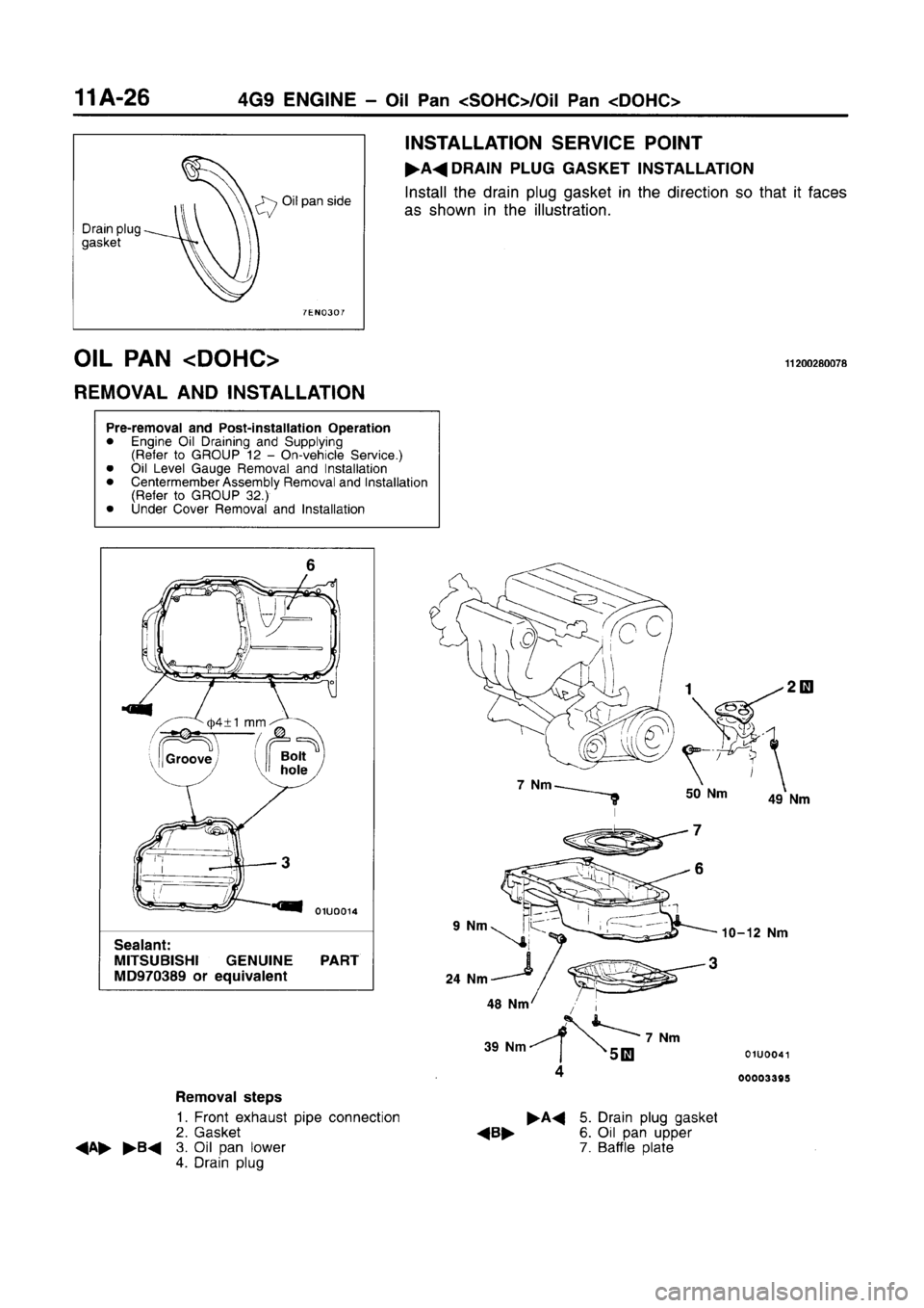 MITSUBISHI CARISMA 1996 Repair Manual MITSUBISHI CARISMA 1996 Repair Manual