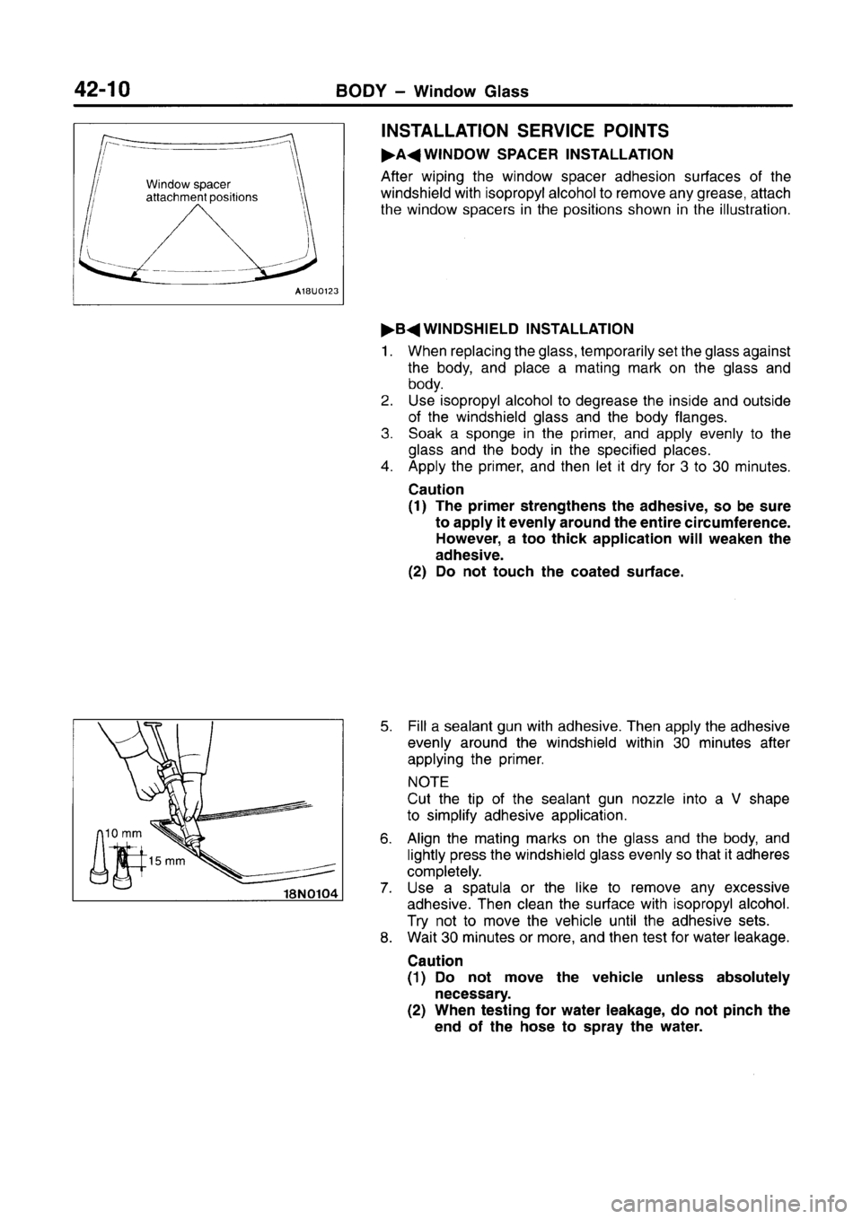 MITSUBISHI CARISMA 1996 Workshop Manual MITSUBISHI CARISMA 1996 Workshop Manual