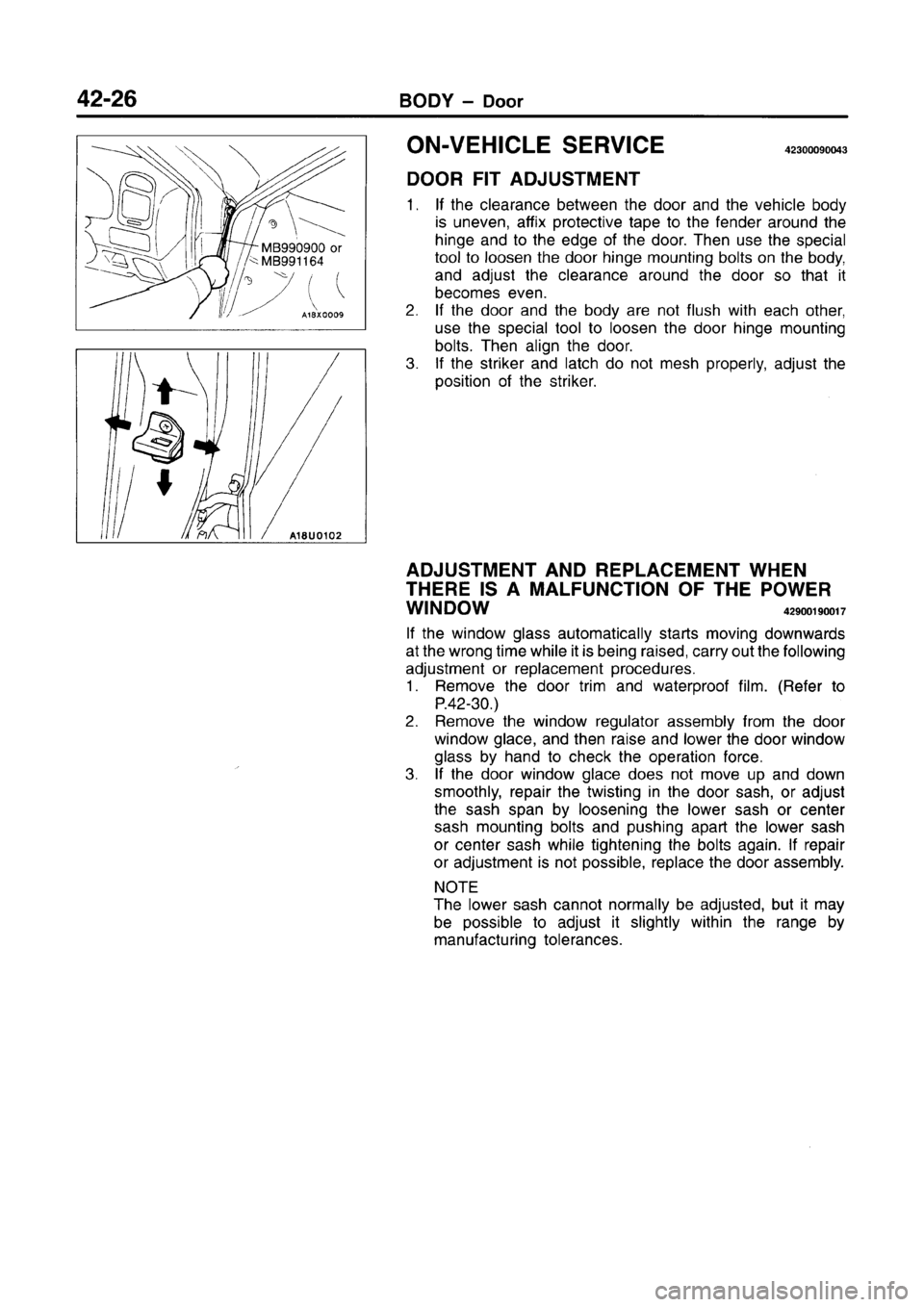 MITSUBISHI CARISMA 1996 Workshop Manual MITSUBISHI CARISMA 1996 Workshop Manual