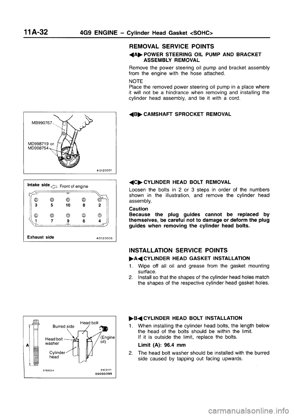 MITSUBISHI CARISMA 1996 Repair Manual MITSUBISHI CARISMA 1996 Repair Manual