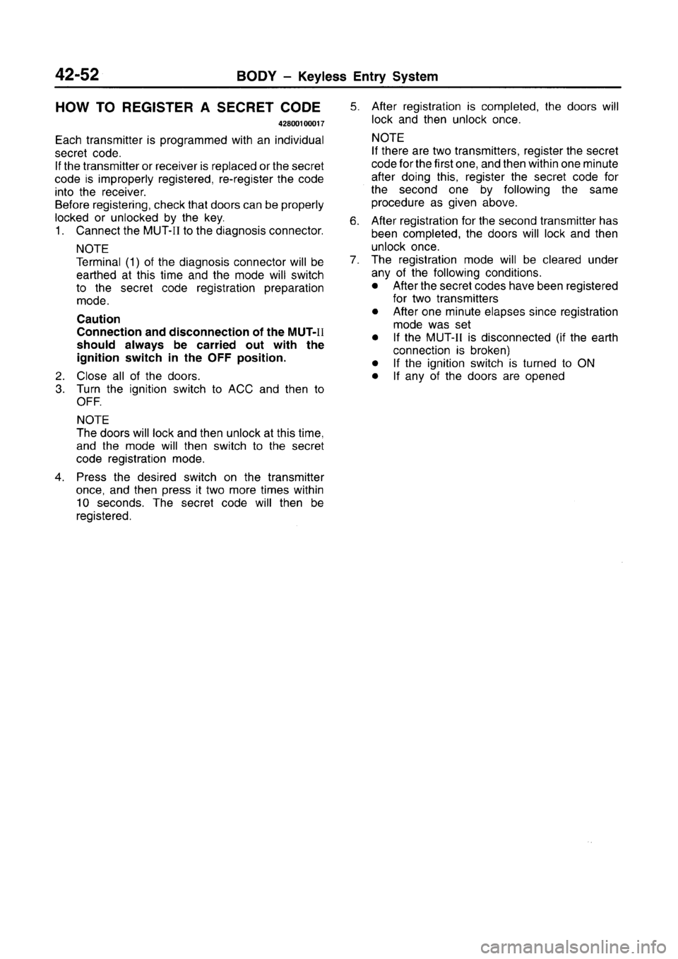 MITSUBISHI CARISMA 1996 Workshop Manual MITSUBISHI CARISMA 1996 Workshop Manual