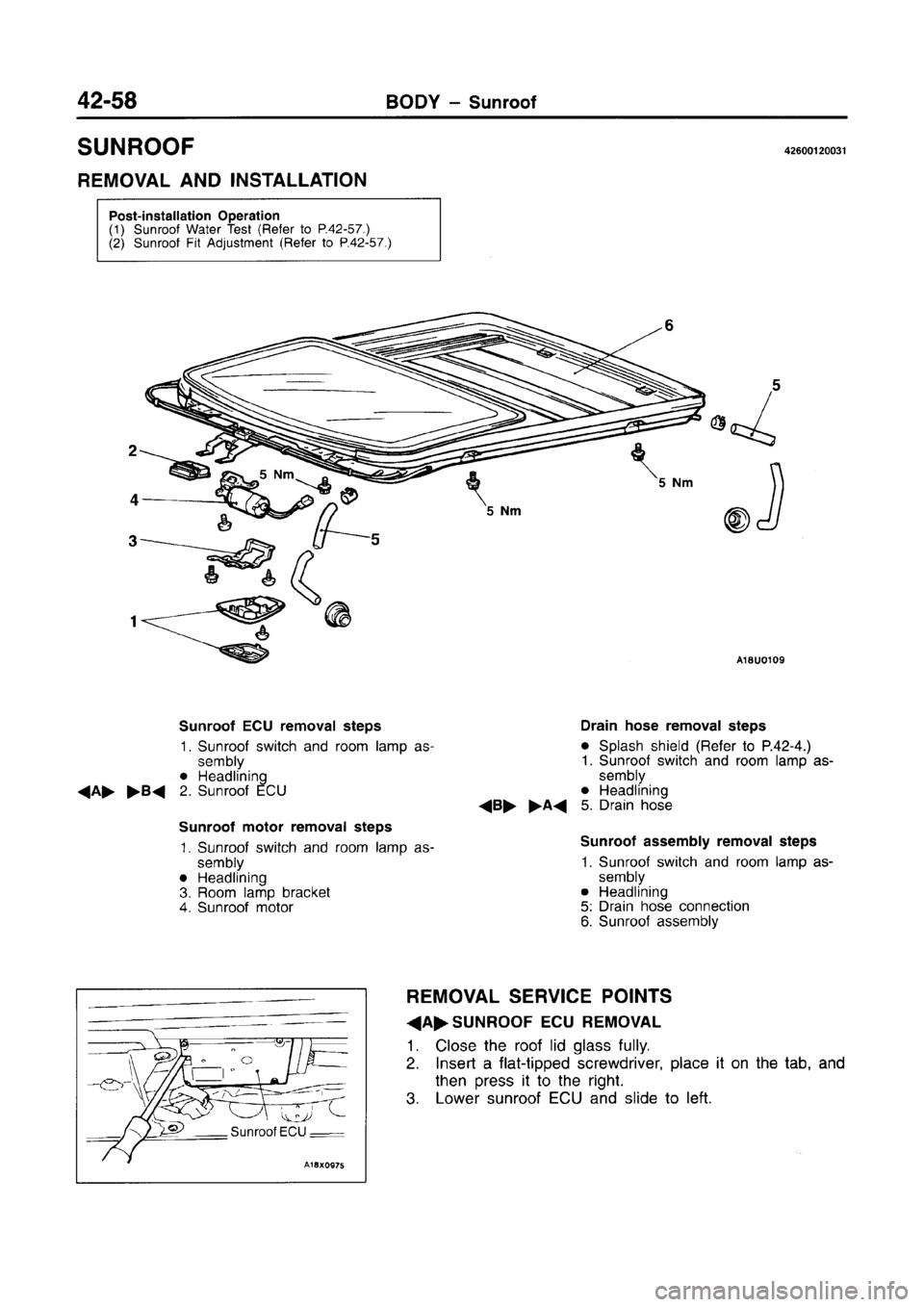 MITSUBISHI CARISMA 1996 Workshop Manual MITSUBISHI CARISMA 1996 Workshop Manual