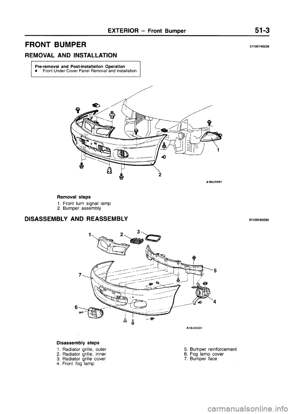 MITSUBISHI CARISMA 1996 Workshop Manual MITSUBISHI CARISMA 1996 Workshop Manual