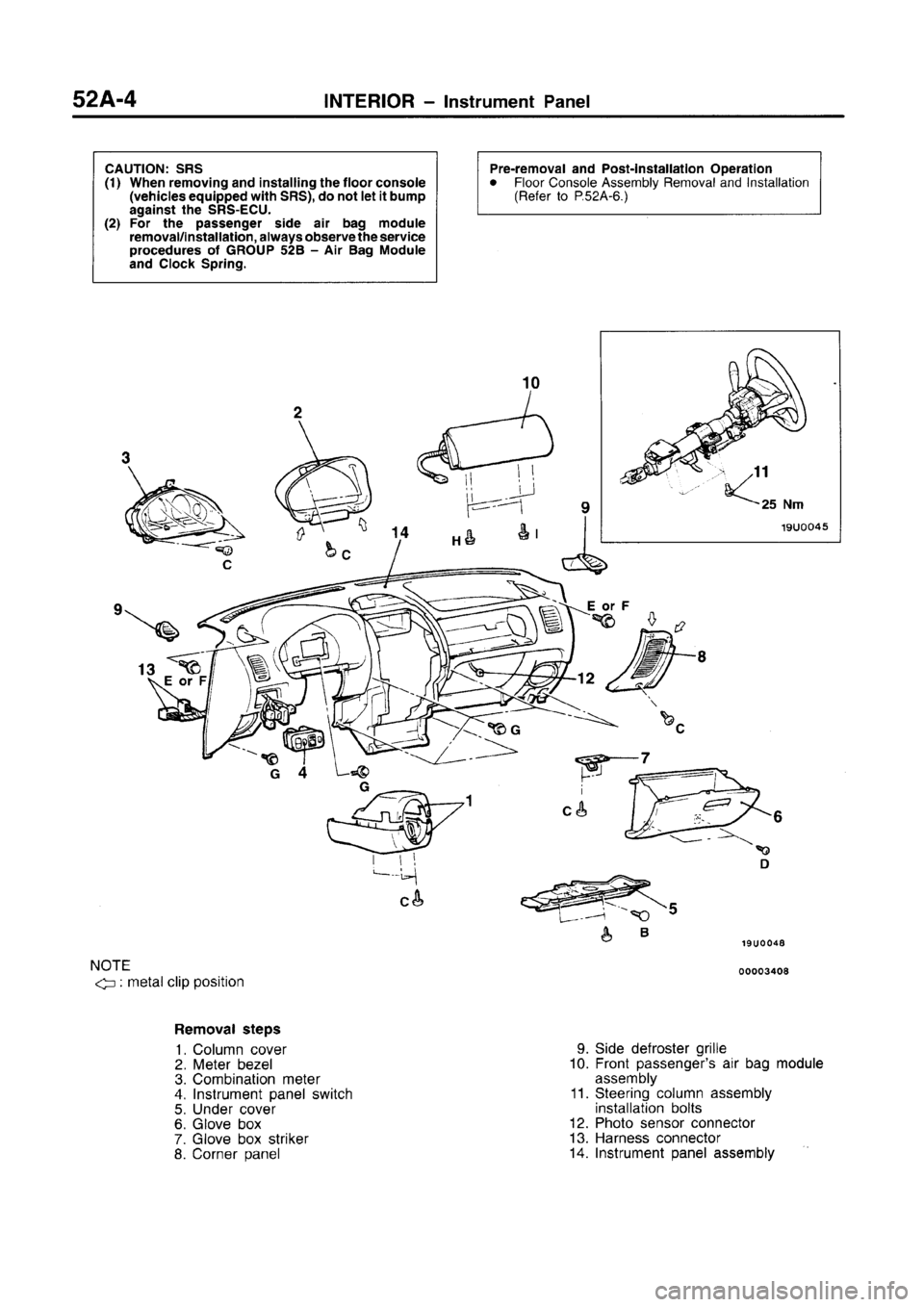 MITSUBISHI CARISMA 1996 Workshop Manual MITSUBISHI CARISMA 1996 Workshop Manual