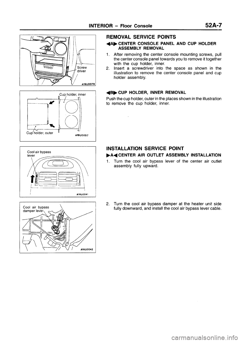 MITSUBISHI CARISMA 1996 Workshop Manual MITSUBISHI CARISMA 1996 Workshop Manual