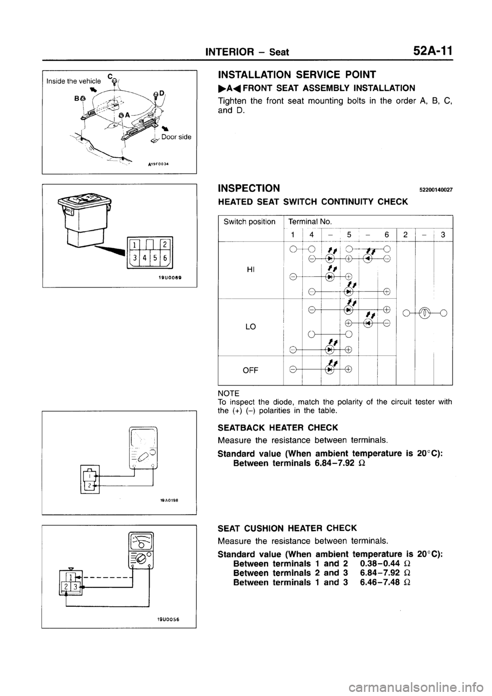 MITSUBISHI CARISMA 1996 Workshop Manual MITSUBISHI CARISMA 1996 Workshop Manual