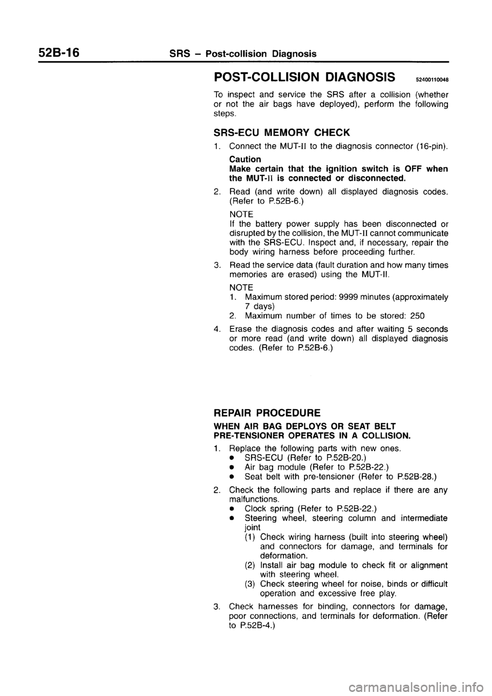 MITSUBISHI CARISMA 1996 Workshop Manual MITSUBISHI CARISMA 1996 Workshop Manual
