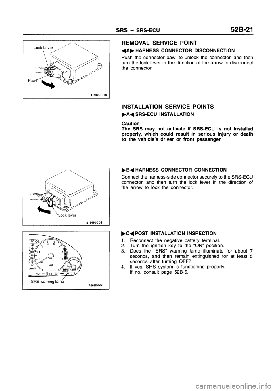 MITSUBISHI CARISMA 1996 Workshop Manual MITSUBISHI CARISMA 1996 Workshop Manual