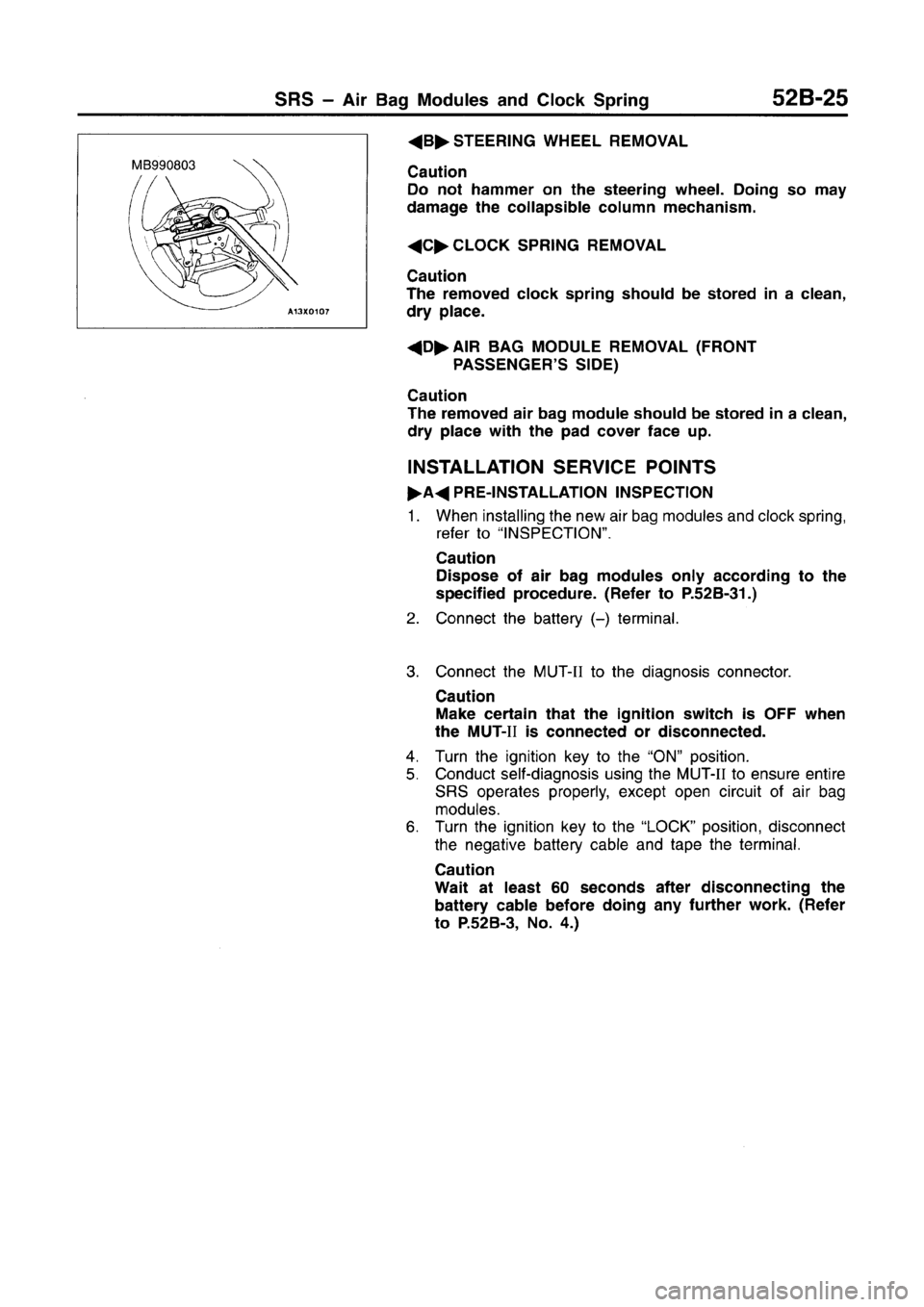 MITSUBISHI CARISMA 1996 Workshop Manual MITSUBISHI CARISMA 1996 Workshop Manual