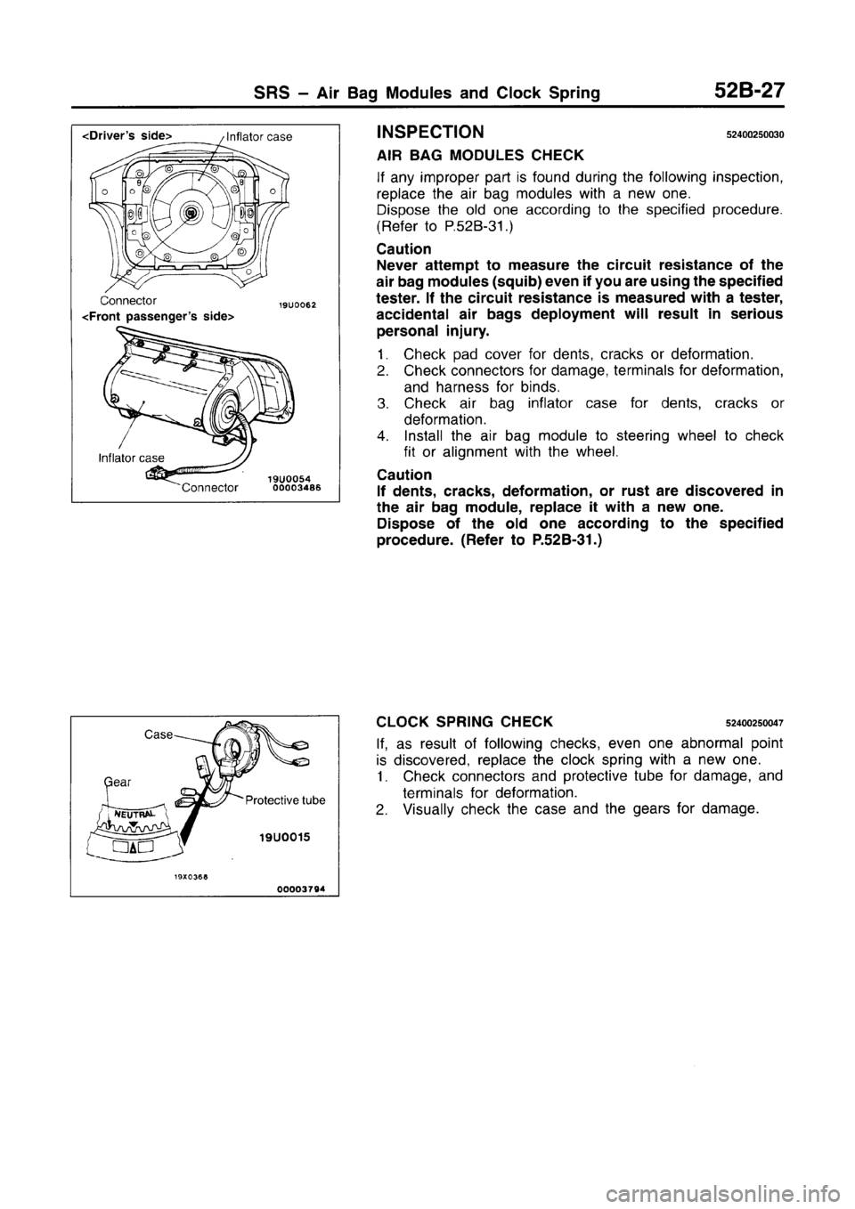 MITSUBISHI CARISMA 1996 Workshop Manual MITSUBISHI CARISMA 1996 Workshop Manual