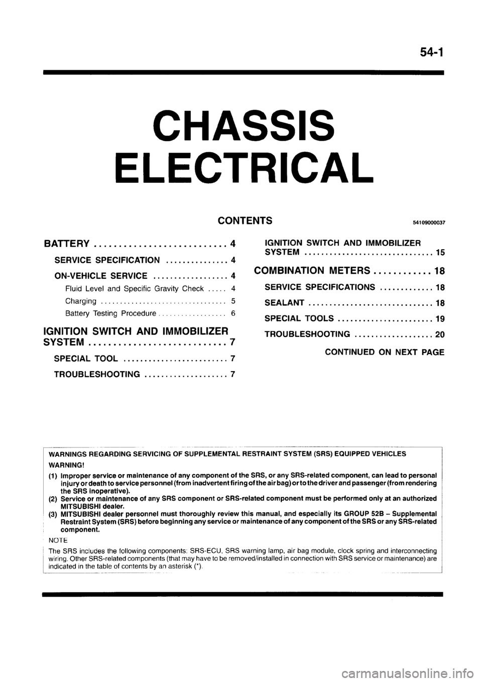 MITSUBISHI CARISMA 1996 Workshop Manual MITSUBISHI CARISMA 1996 Workshop Manual