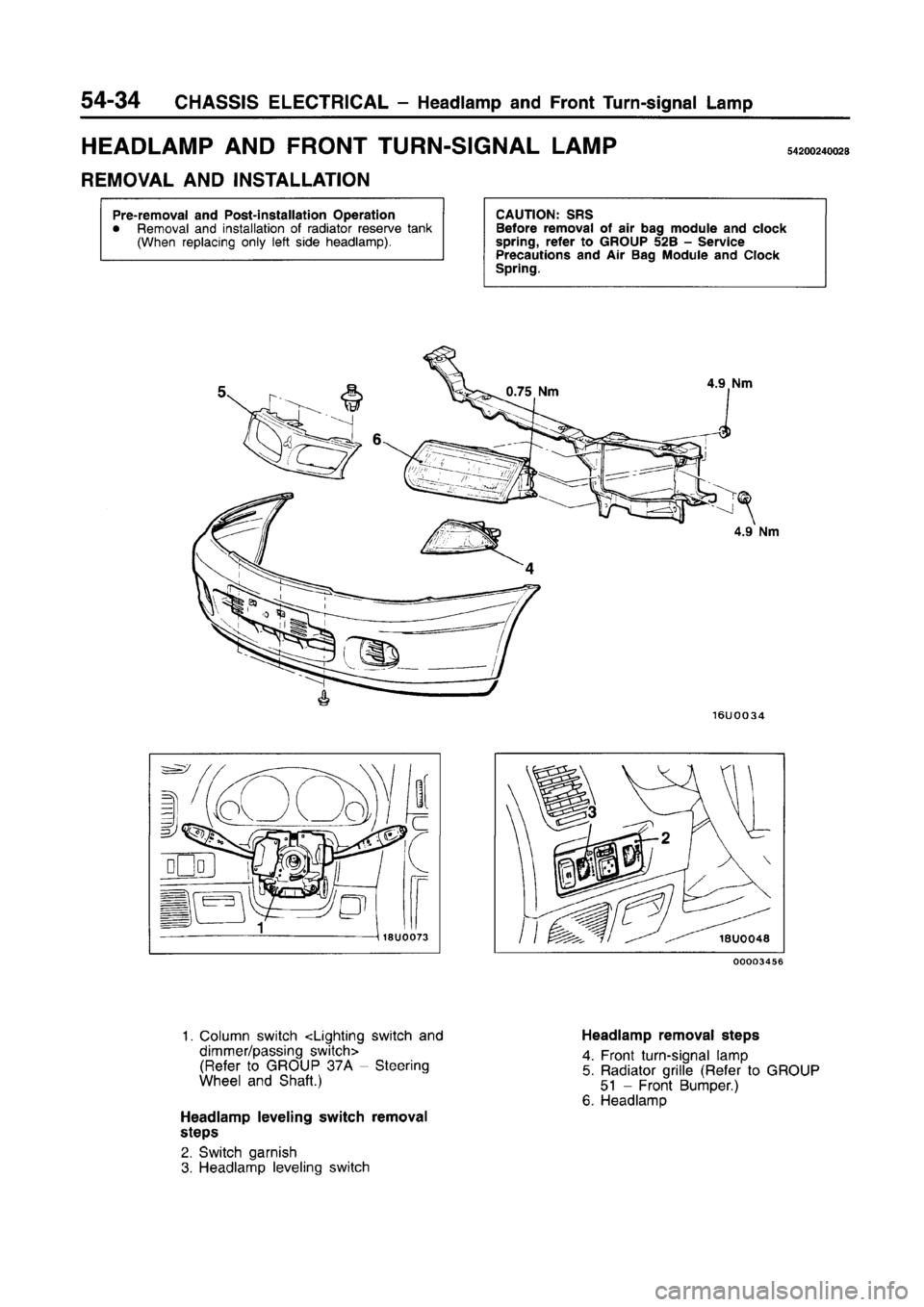 MITSUBISHI CARISMA 1996 Workshop Manual MITSUBISHI CARISMA 1996 Workshop Manual