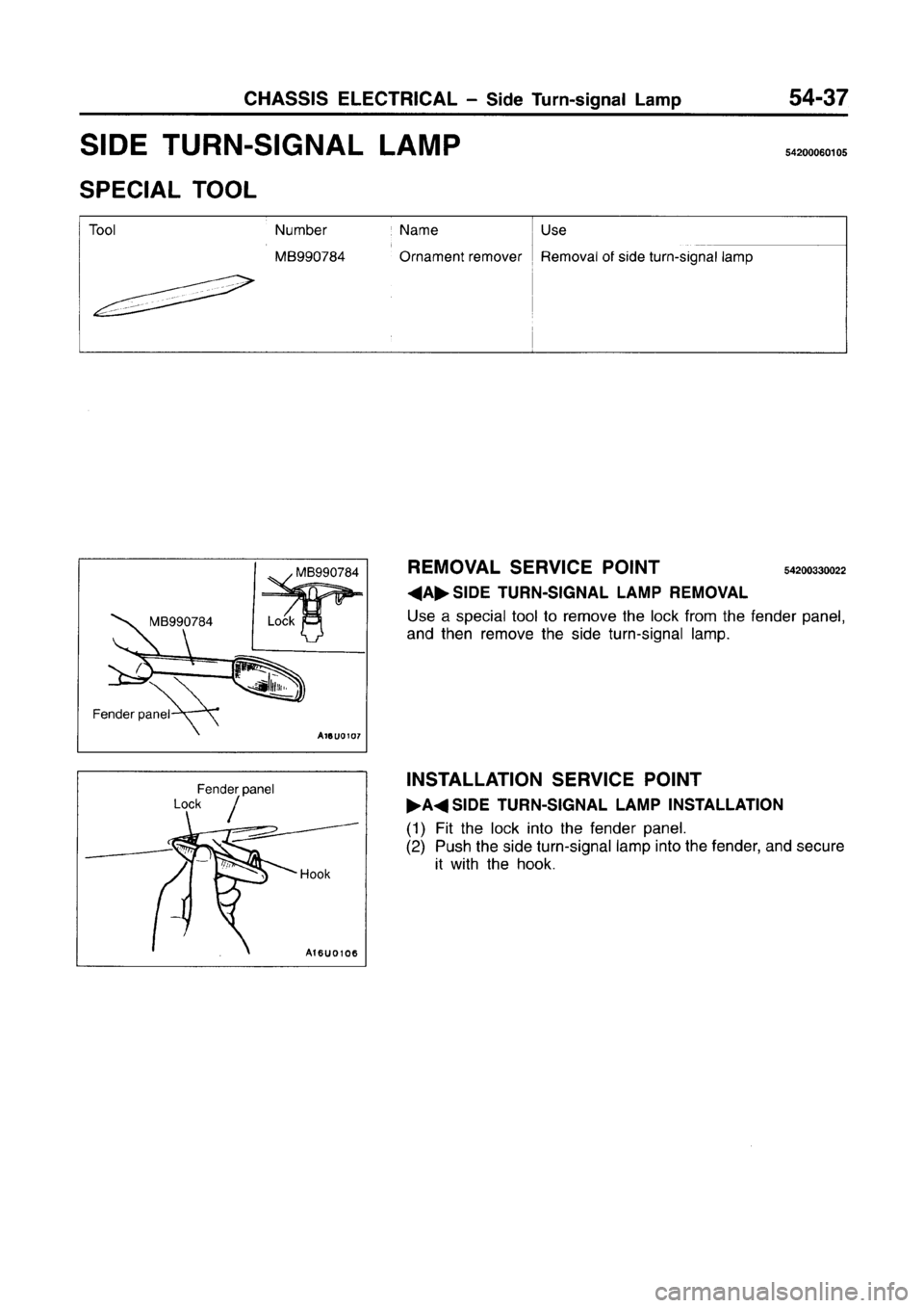 MITSUBISHI CARISMA 1996 Workshop Manual MITSUBISHI CARISMA 1996 Workshop Manual
