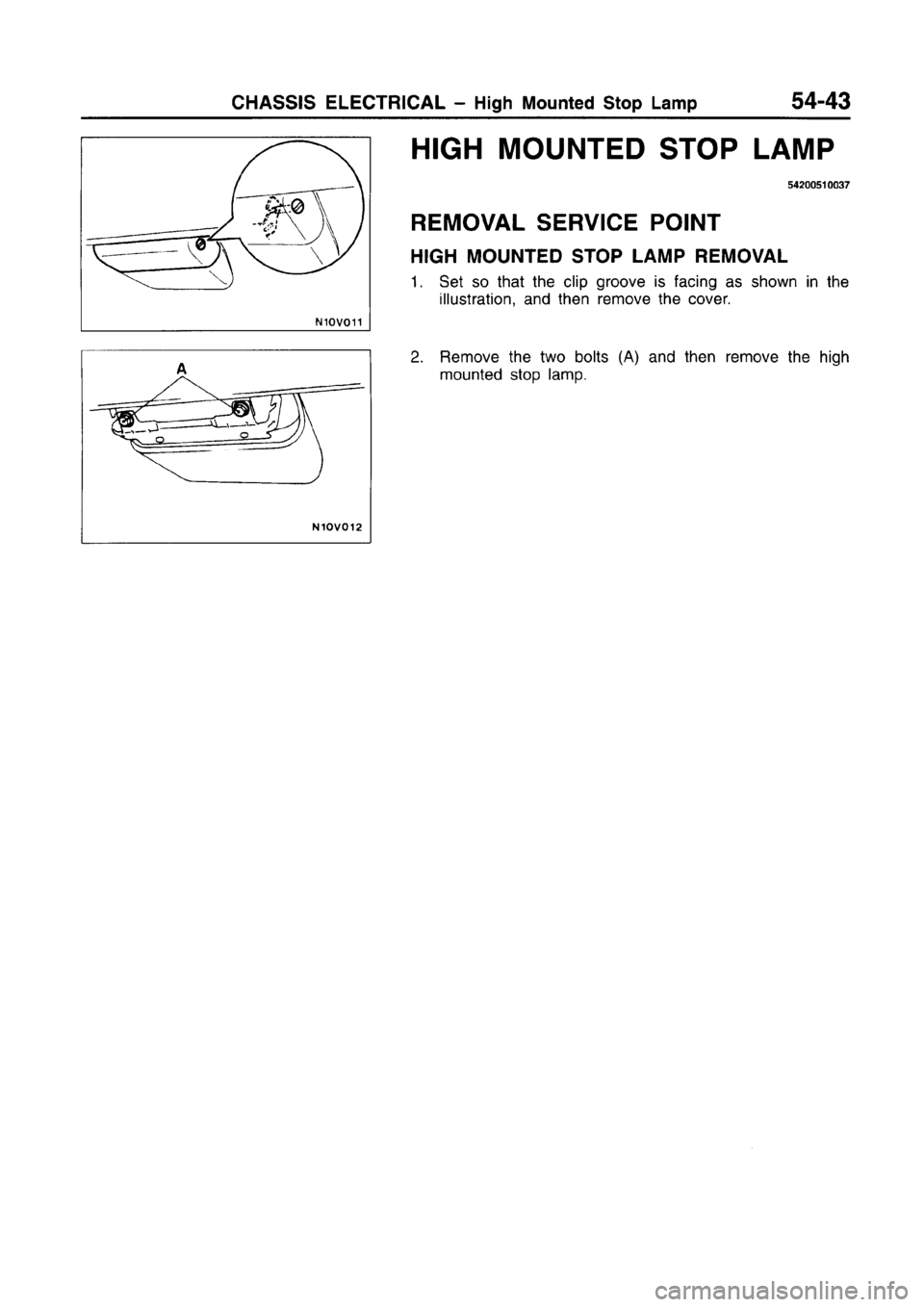 MITSUBISHI CARISMA 1996 Workshop Manual MITSUBISHI CARISMA 1996 Workshop Manual