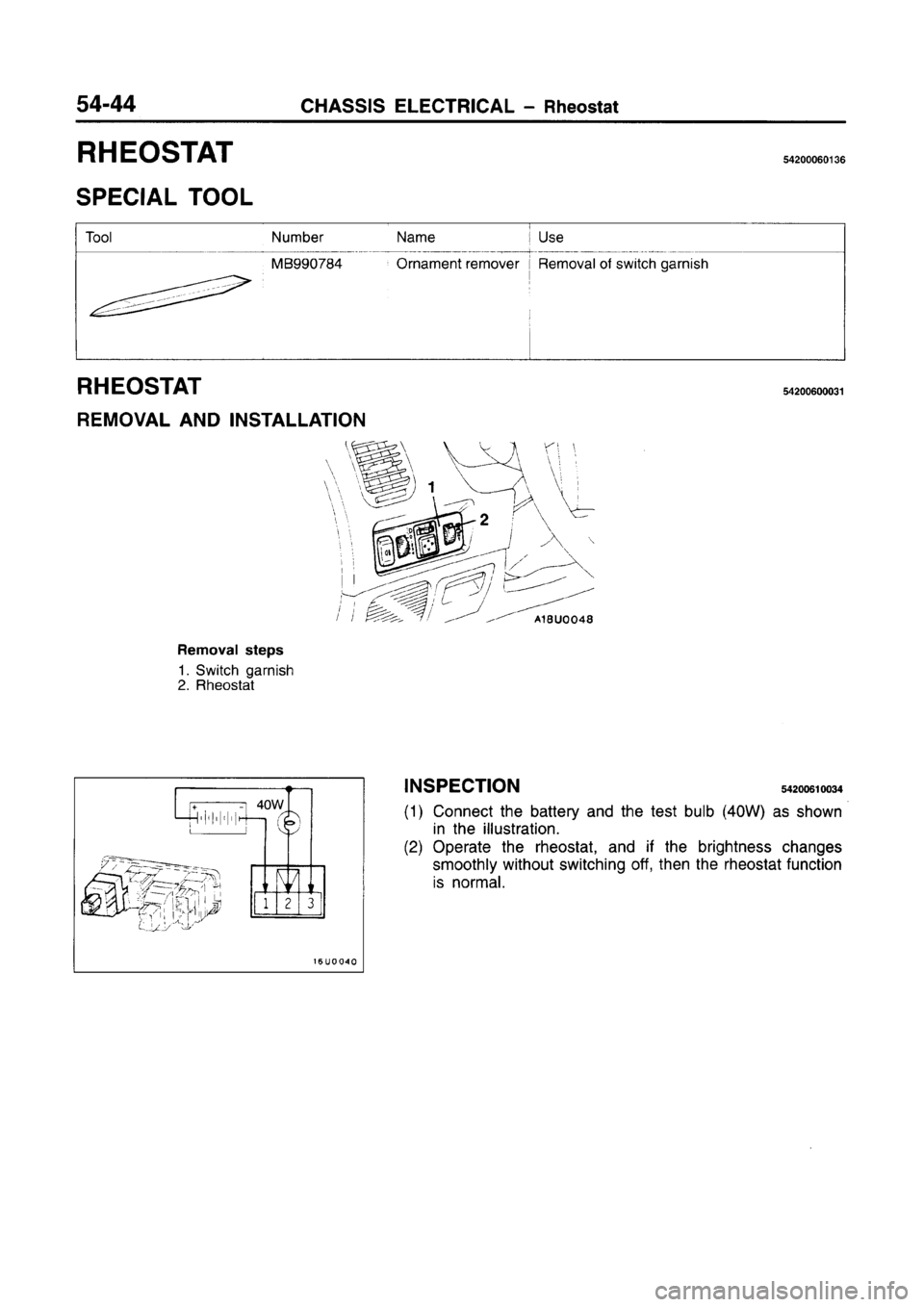MITSUBISHI CARISMA 1996 Workshop Manual MITSUBISHI CARISMA 1996 Workshop Manual
