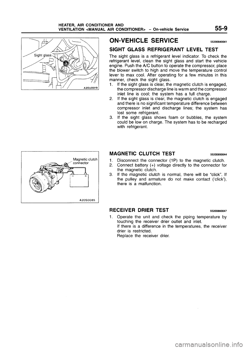 MITSUBISHI CARISMA 1996 Workshop Manual MITSUBISHI CARISMA 1996 Workshop Manual