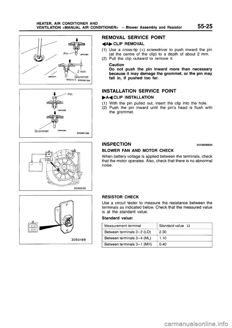 MITSUBISHI CARISMA 1996 Workshop Manual MITSUBISHI CARISMA 1996 Workshop Manual