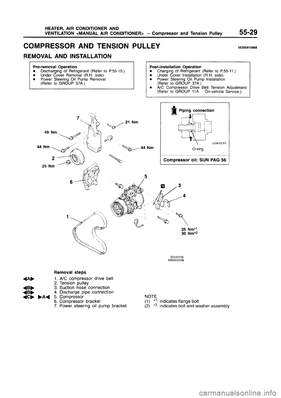 MITSUBISHI CARISMA 1996 Workshop Manual MITSUBISHI CARISMA 1996 Workshop Manual