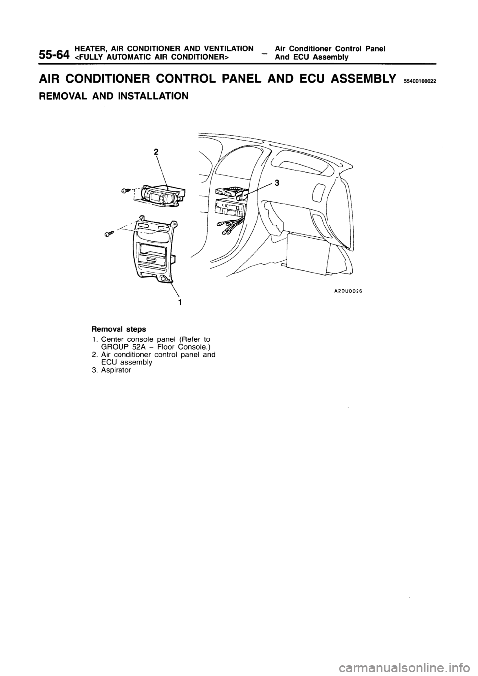 MITSUBISHI CARISMA 1996 Workshop Manual MITSUBISHI CARISMA 1996 Workshop Manual